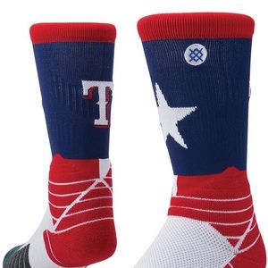 STANCE Texas Rangers MLB Diamond Pro Crew Socks